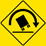 Truck Rollover Right Curve sign