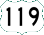 US 119 marker