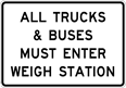 Weigh Station sign