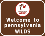 Welcome to Pennsylvania Wilds sign