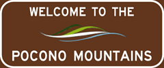 Welcome to the Pocono Mountains sign