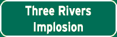 Three Rivers Stadium Implosion sign