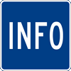 Visitor Information Symbol Sign
