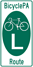 BicyclePA Route L marker