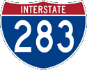 Interstate 283 marker