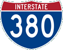 Interstate 380 marker