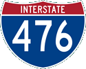 Interstate 476 marker