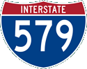 Interstate 579 marker