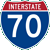 I-70 marker