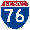 Interstate 76 marker