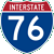I-76 marker