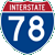 I-78 marker