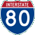 I-80 marker