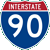 I-90 marker