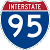 Interstate 95 marker