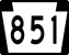 PA 851 marker