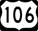 US 106 marker