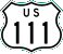 US 111 marker