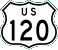 US 120 marker