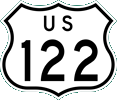 US 122 marker