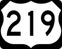 US 219 marker