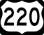 US 220 marker