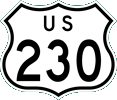 US 230 marker