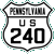 US 240 marker