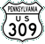 US 309 marker