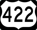 US 422 marker