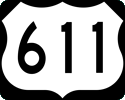 US 611 marker