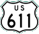 US 611 marker