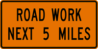 Image of a Length of Work Sign (G20-1)