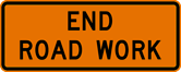 Image of a End Road Work Sign (G20-2)