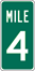 Image of a Single-Digit Reference Location Sign (D10-1)