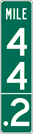 Image of a Double-Digit Intermediate Reference Location Sign (D10-2A)