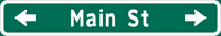 Image of a Single-Line Advance Street Name Sign (D3-2)