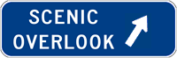 Image of a Scenic Overlook Entrance Sign (D6-3)