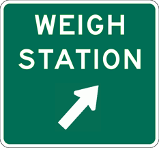 Image of a Weigh Station Sign (D8-3)