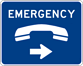 Image of a Emergency Telephone Sign (D9-1-2)