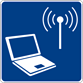 Image of a Wireless Internet Sign (D9-22)