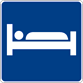 Image of a Lodging Symbol Sign (D9-9)