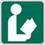 Image of a Library Sign (I-8)