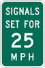 Traffic Signal Speed sign