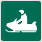 Image of a Snowmobile Road Sign (I12-1)