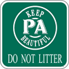 Image of a Keep PA Beautiful Symbol Sign (I14-2)