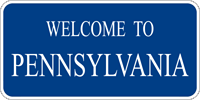 Alternate Welcome to Pennsylvania Sign (I2-101A) Image of a Alternate Welcome to Pennsylvania Sign (I2-101A)