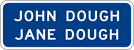 Name of Person(s) Plaque (I20-2-2P) Image of a Name of Person(s) Plaque (I20-2-2P)