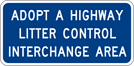 Adopt-A-Highway Interchange Area Sign (I20-2-3) Image of a Adopt-A-Highway Interchange Area Sign (I20-2-3)