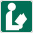 Library Sign (I4-1) Image of a Library Sign (I4-1)